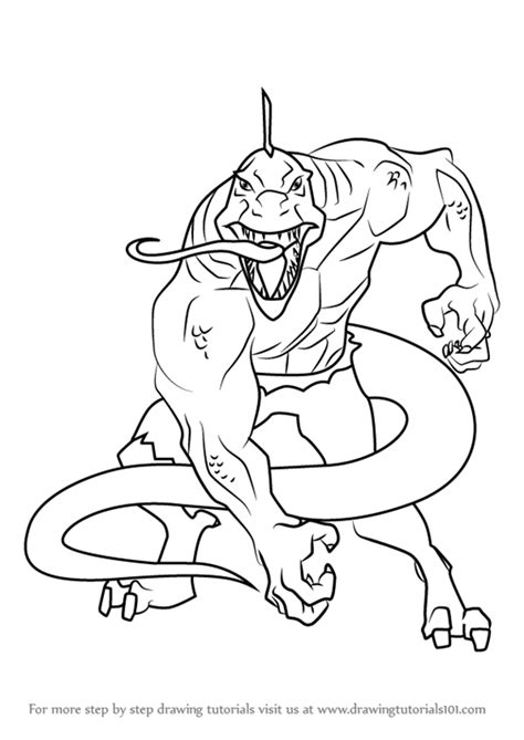 To learn how to draw a lizard using the teardrop. Learn How to Draw Lizard from Ultimate Spider-Man ...