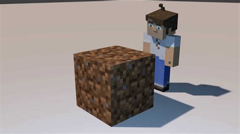 Tim Breaking A Dirt Block Minecraft Animation Test Youtube