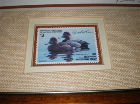 1982 Phil Scholer Signed Ed 4736500 Minnesota Duck Stamp Hen Drake