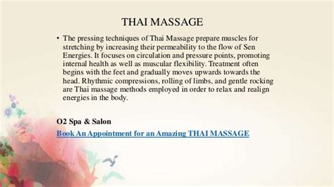the amazing benefits of thai massage