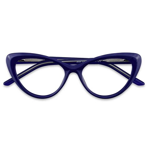 w2020 cat eye blue eyeglasses frames leoptique