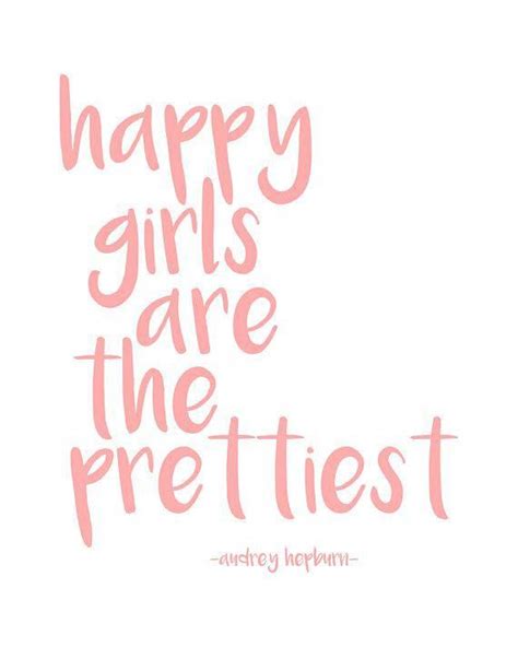 Happy Girls Are The Prettiest Printable Art Etsy Pretty Girl Quotes