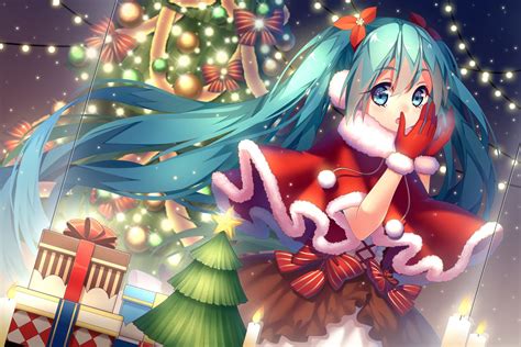 Miku Christmas Anime Wallpapers Top Free Miku Christmas Anime