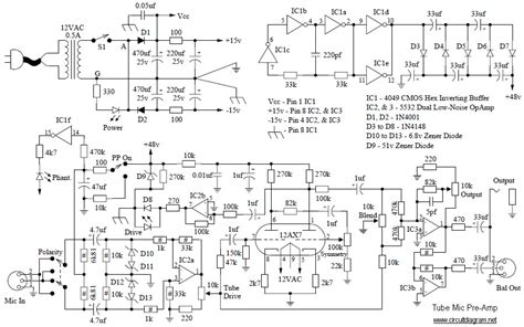 Output • internal echo mute circuit and echo volume achieve a mixing level. Mic Mixer With Echo Schematic Diagram