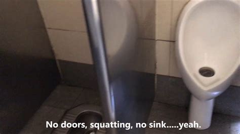 hutong beijing china no doors squatting public toilets youtube