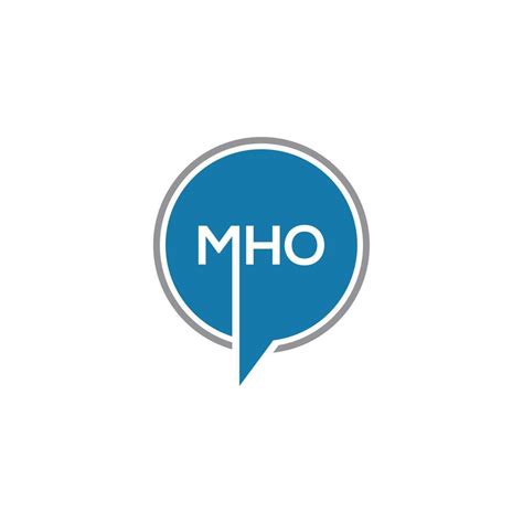 Mho Letter Logo Design On Black Background Mho Creative Initials