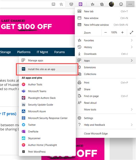 How To Install Web Apps In Microsofts New Chromium Based Edge Browser