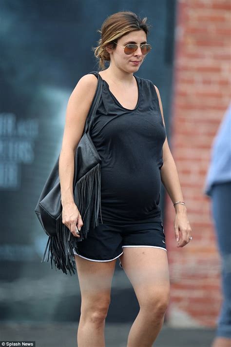Jamie Lynn Sigler Hangs Loose In Comfy Black Top And Athletic Shorts To