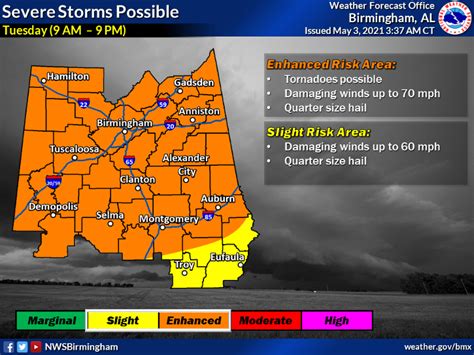 Chance Of Strong And Severe Storms Today And Tomorrow The Trussville