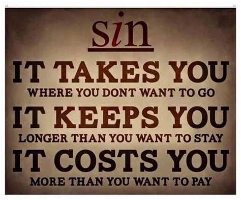 The Costs Associated With Sin Faith Is The Evidence