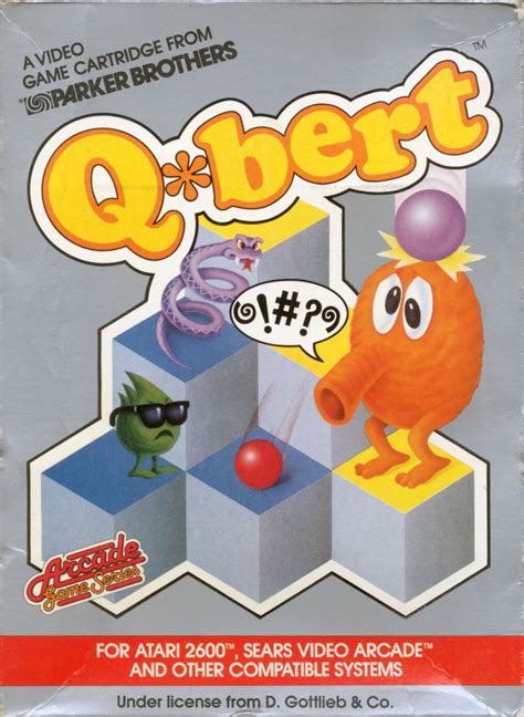 Qbert 1983 Atari 2600 Box Cover Art Mobygames