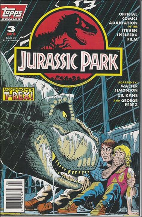 Jurassic Park 3 C Jul 1993 Comic Book By Topps