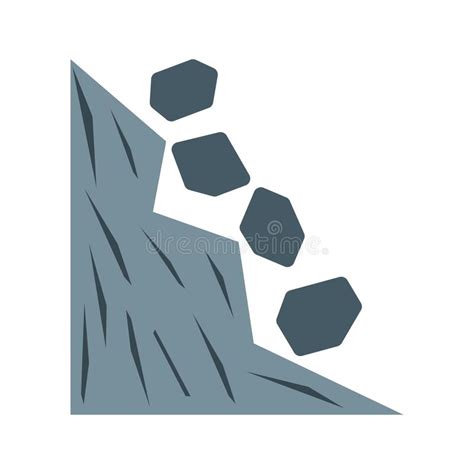 Rocks Falling Stock Vector Illustration Of Slope Stone 90344258