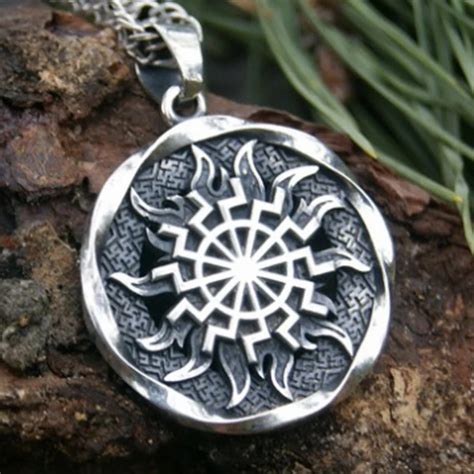 10pcs Sun Wheel Black Sun Kolovrat Slavic Amulet Pendant Norse Occult