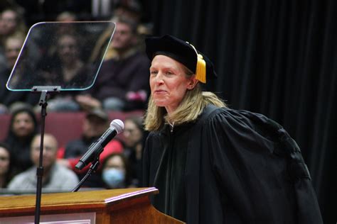 Olympian And Wnba Coach Addresses Graduates At 2022 Winter Commencement