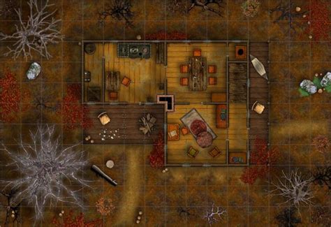 Western Home Battlemap Dungeons And Dragons Fantasy Map Tabletop
