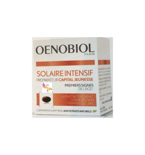 Oenobiol Solaire Intensif Anti Age All Skin Types Young Capital Oen