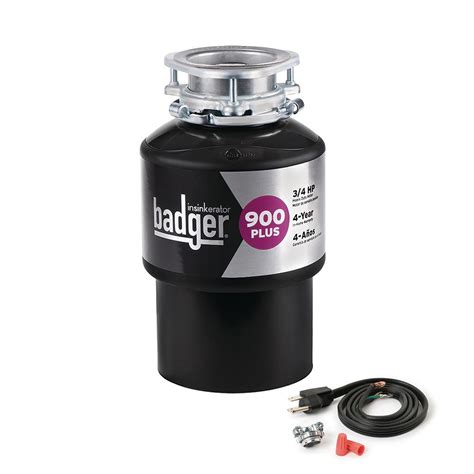 Badger 900 Plus 34hp Continuous Feed Garbage Disposal Cord Kit By