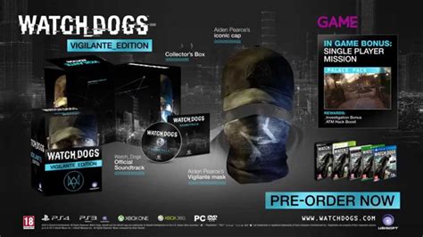 Watchdogs Vigilante Edition Only At Game Unboxing Youtube
