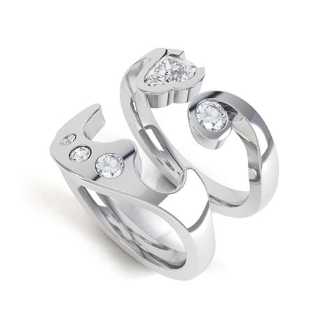 Interlocking Diamond Rings Getting A Perfect Fit By CAD Design