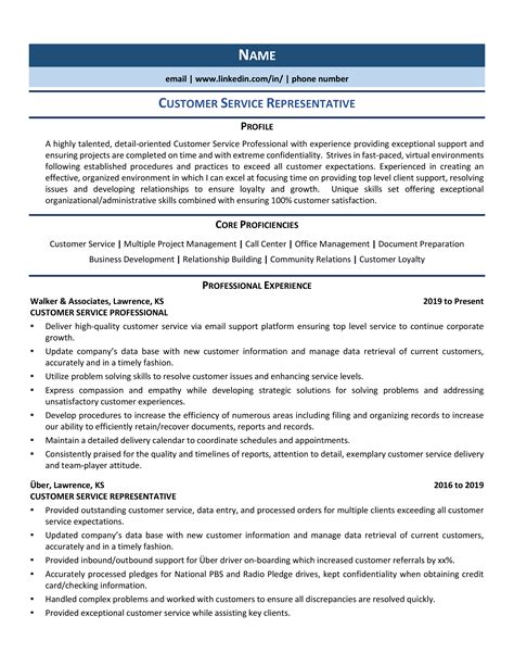 +300 resume samples/examples from various industries and professions showing a range of resume formats. Customer Service Representative Resume: Samples & How to Guide