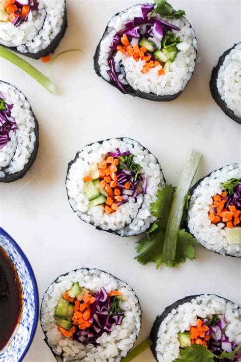 Diy Veggie Sushi Rolls Colorful And Delicious Sample
