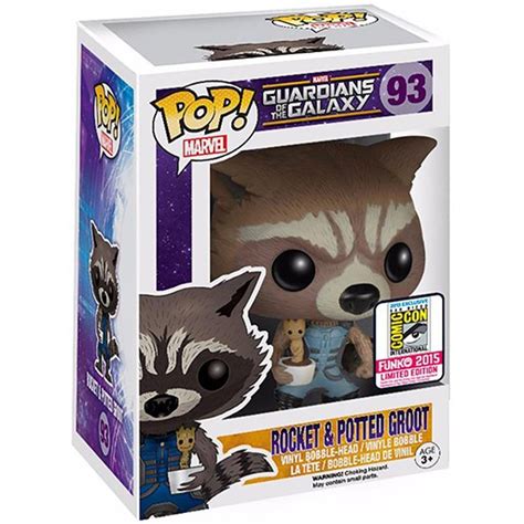Funko POP Rocket Raccoon With Baby Groot Guardians Of The Galaxy