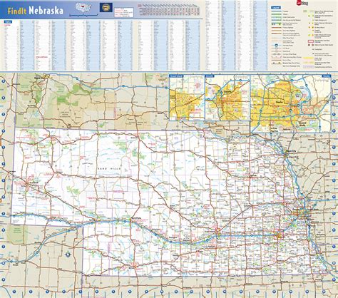 Nebraska State Wall Map By Globe Turner