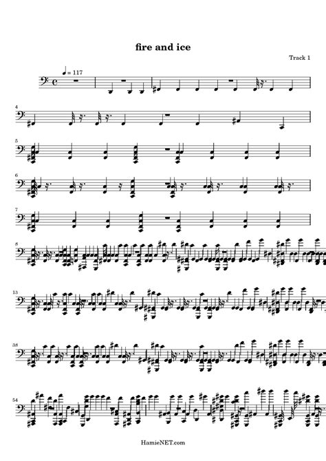 Fire And Ice Sheet Music Fire And Ice Score