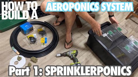 How To Build An Aeroponics System Part 1 Sprinklerponics With Hoocho
