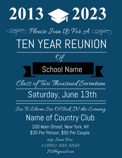 Copy Of High School Reunion Flyer Postermywall