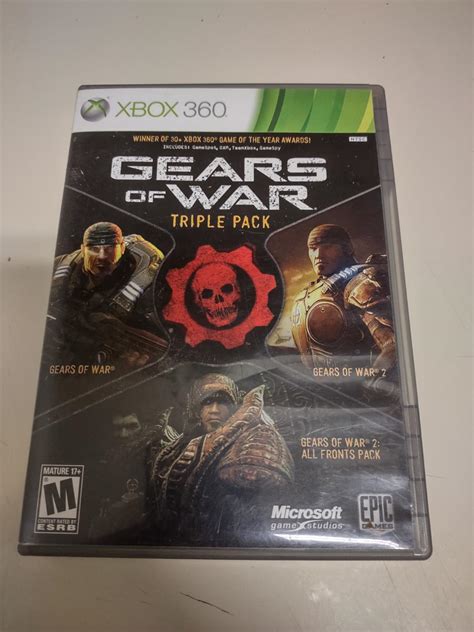 Gears Of War Triple Pack Item Box And Manual Xbox 360