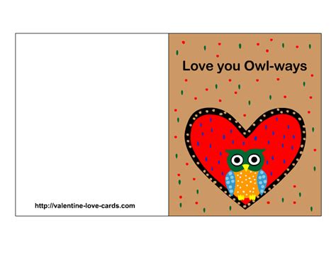 Love Cards With Owls