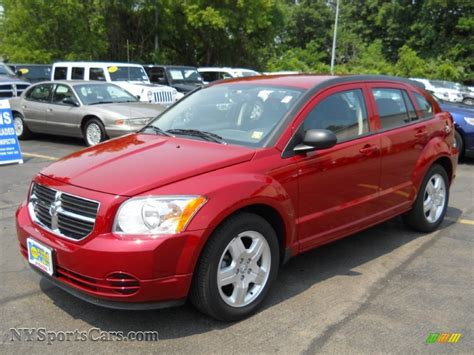 2009 Dodge Caliber Sxt In Inferno Red Crystal Pearl 149456
