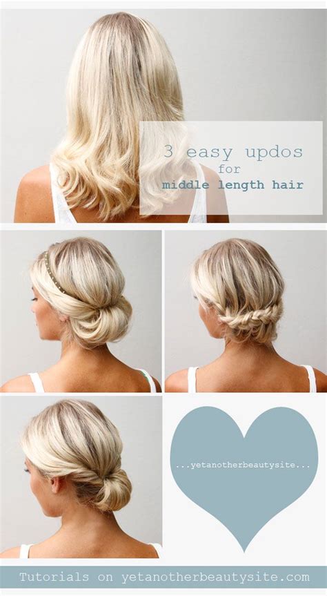 16 Pretty And Chic Updos For Medium Length Hair Pretty