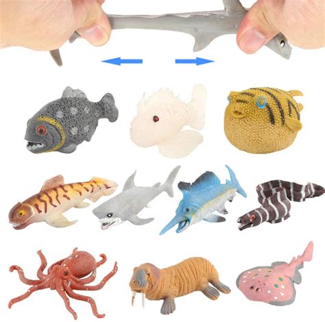 Ocean Sea Animal10 Pack Rubber Bath Toy Setfood Grade Material Tpr