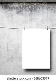 Closeup One Hanged Paper Sheet Clothes Stock Photo 373121968 Shutterstock