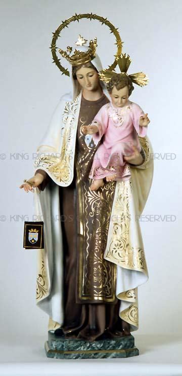Mary Our Lady Of Mount Carmel Beautiful Statue Of Mary Our Lady