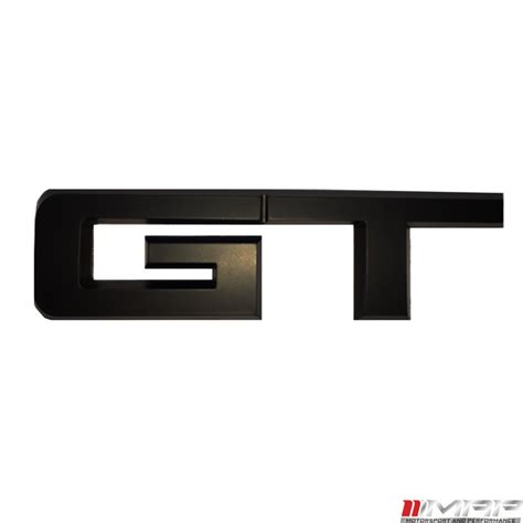 Gt Rear Emblem Matt Black For Mustang 50l Gt 2015 18 Motorsport
