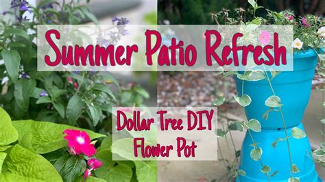 Tag @dollargeneral to be featured. Summer Patio/Dollar Tree DIY Flower Pot - YouTube