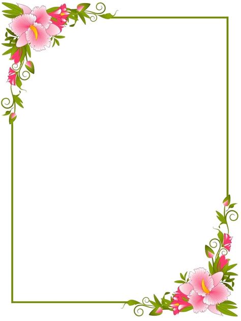 Png Frame Colorful Borders Design Borders For Paper Floral Border