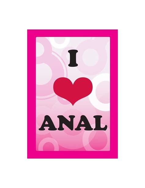 I Love Anal Card • Lust Brighton Adult Shop • Adore Your Love Life