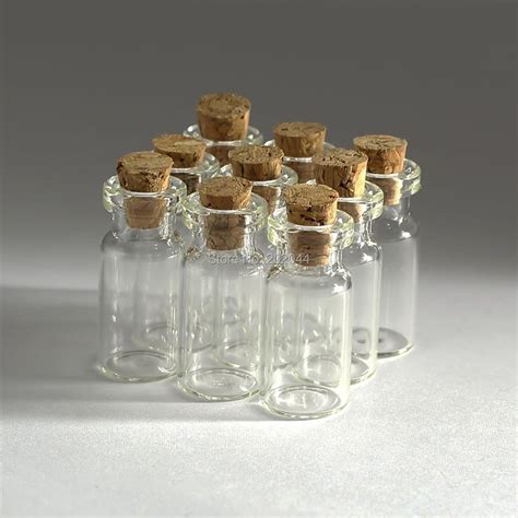 10pcs 2ml 1630mm 062118 In Small Glass Bottles Vials Jars With Cork