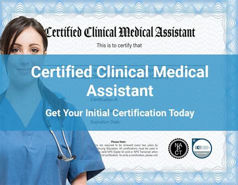 Certified Clinical Medical Assistant Ccma Initial Certification Program — National Performance
