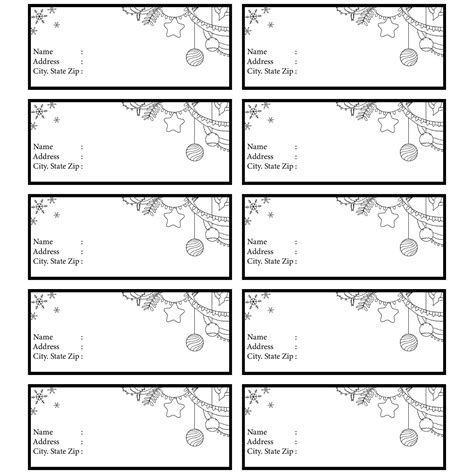 Printable Address Label