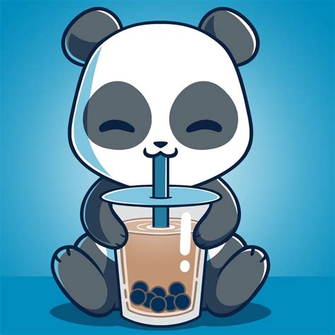 Boba Panda Funny Cute And Nerdy Shirts Cute Panda Drawing Cute
