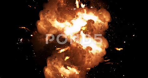 Realistic fireball explosion and blasts with luma channel. Stock Footage #AD ,#explosion#blasts# 