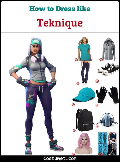Teknique Fortnite Costume For Cosplay And Halloween