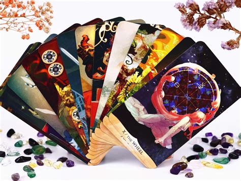Unique Tarot Cards Deck 78 Cards Beautiful Traditional Manga Etsy