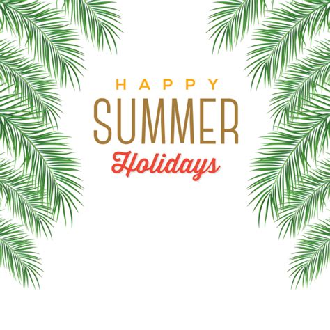 Tropical Leaves Frame With Summer Holiday, Tropical Leaves, Leaf, Leaves Hanging PNG and Vector ...